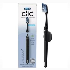 Oral-B Clic Manual Toothbrush, Onyx Black